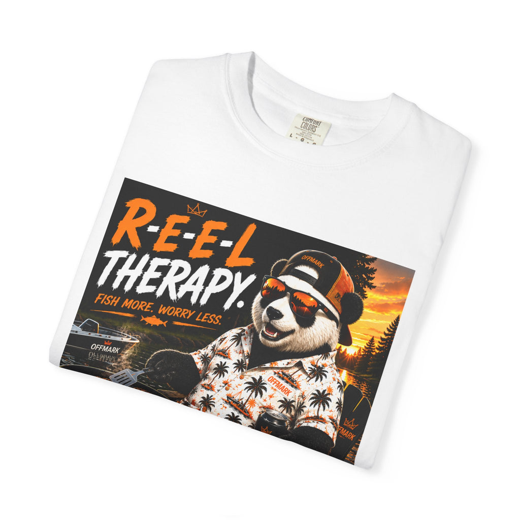 RIP the Panda Bear- "Reel Therapy" Fishing T-Shirt