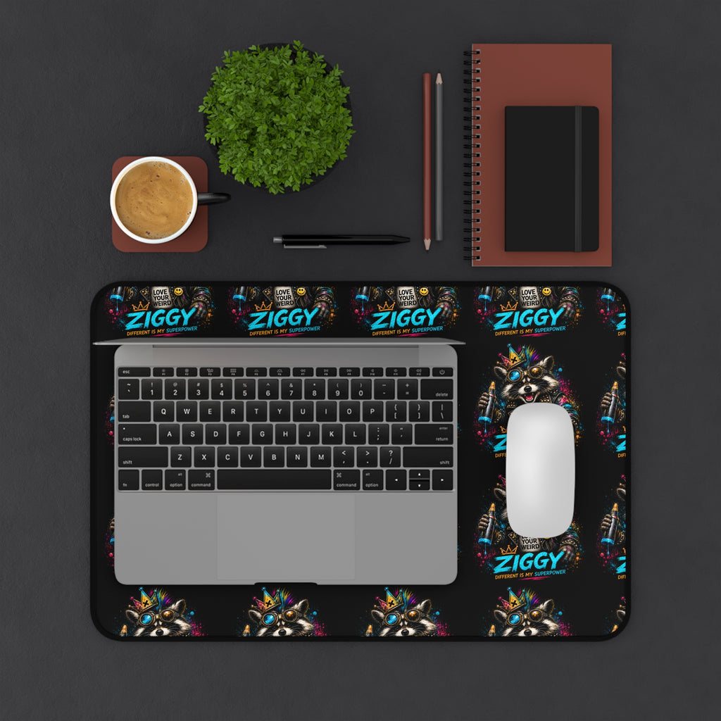 Ziggy the Raccoon Desk Mat