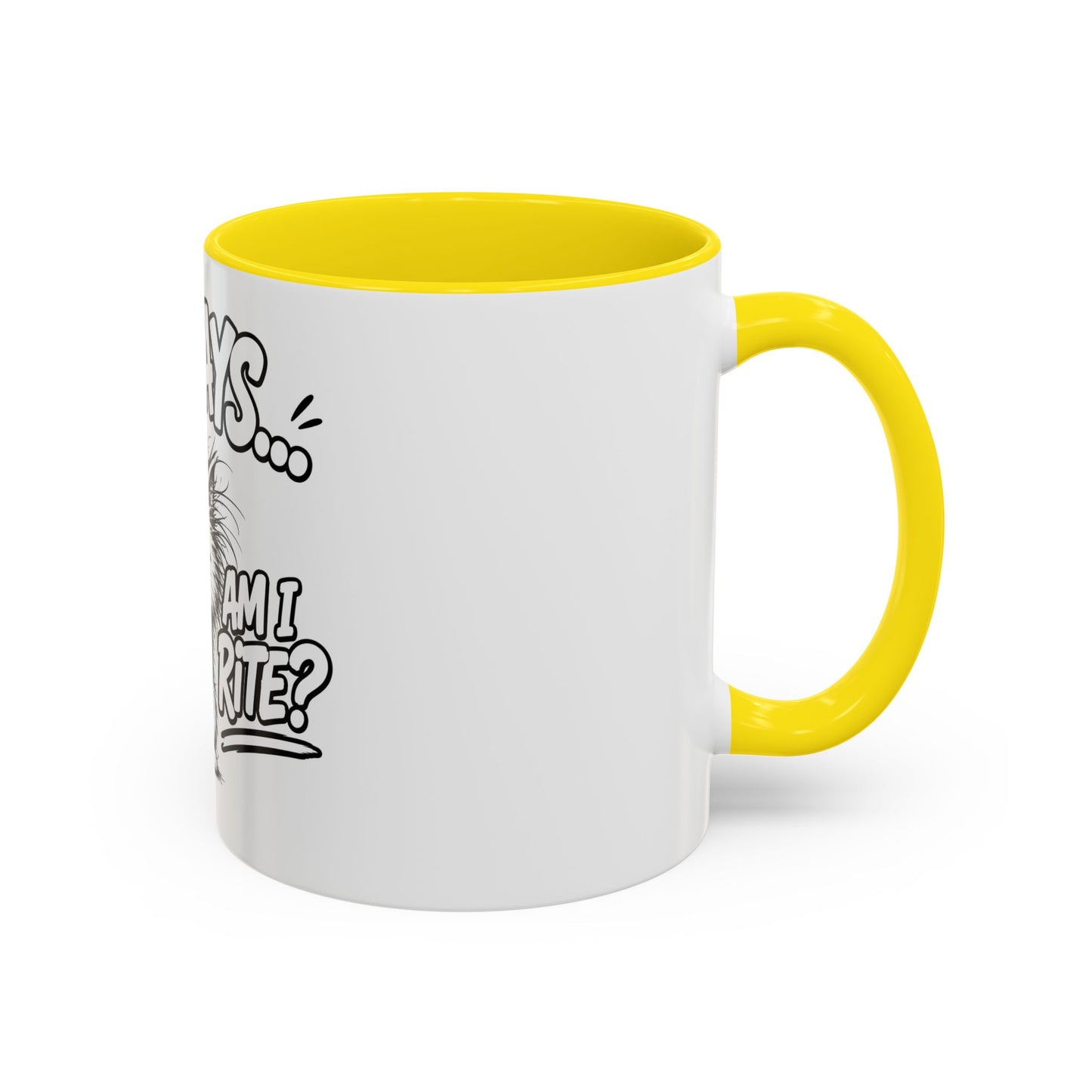 Mondays... Am I Rite? Grumpy Cat Accent Coffee Mug