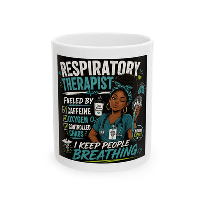 Respect The Therapist Ceramic Mug — Funny Therapist Gift (11oz, 15oz)