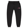 Embroidered Floral Lounge Sweatpants — Pink logo Cozy Joggers