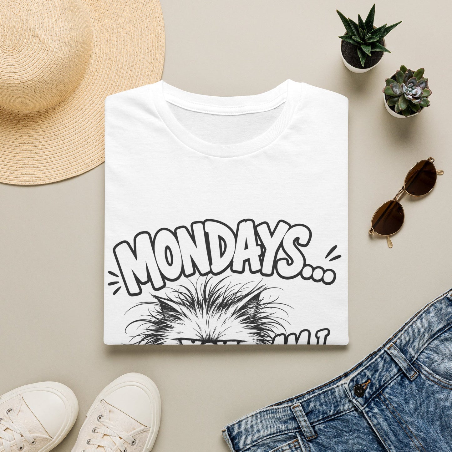 Mondays... Am I Rite? Cat T-Shirt — Funny Grumpy Cat Graphic Tee