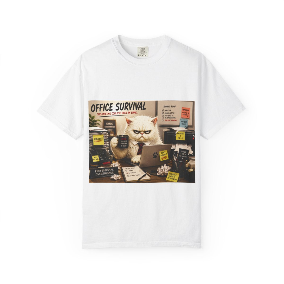 Office Survival-T-Shirt-Murphy the Cat