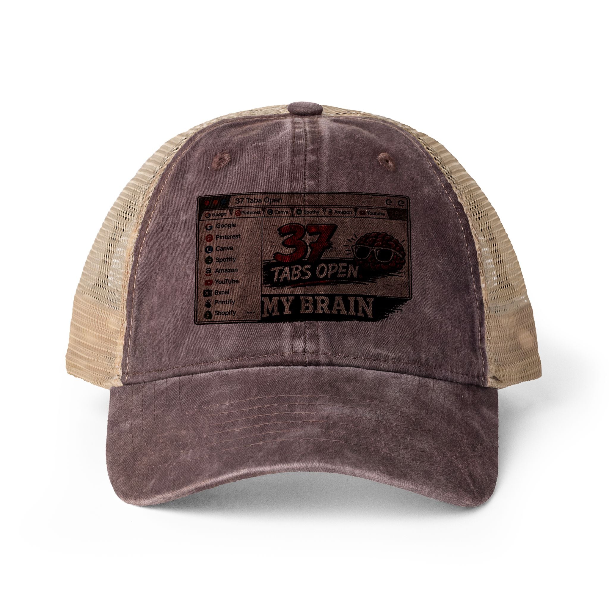Women's Washed Mesh-Back Cap