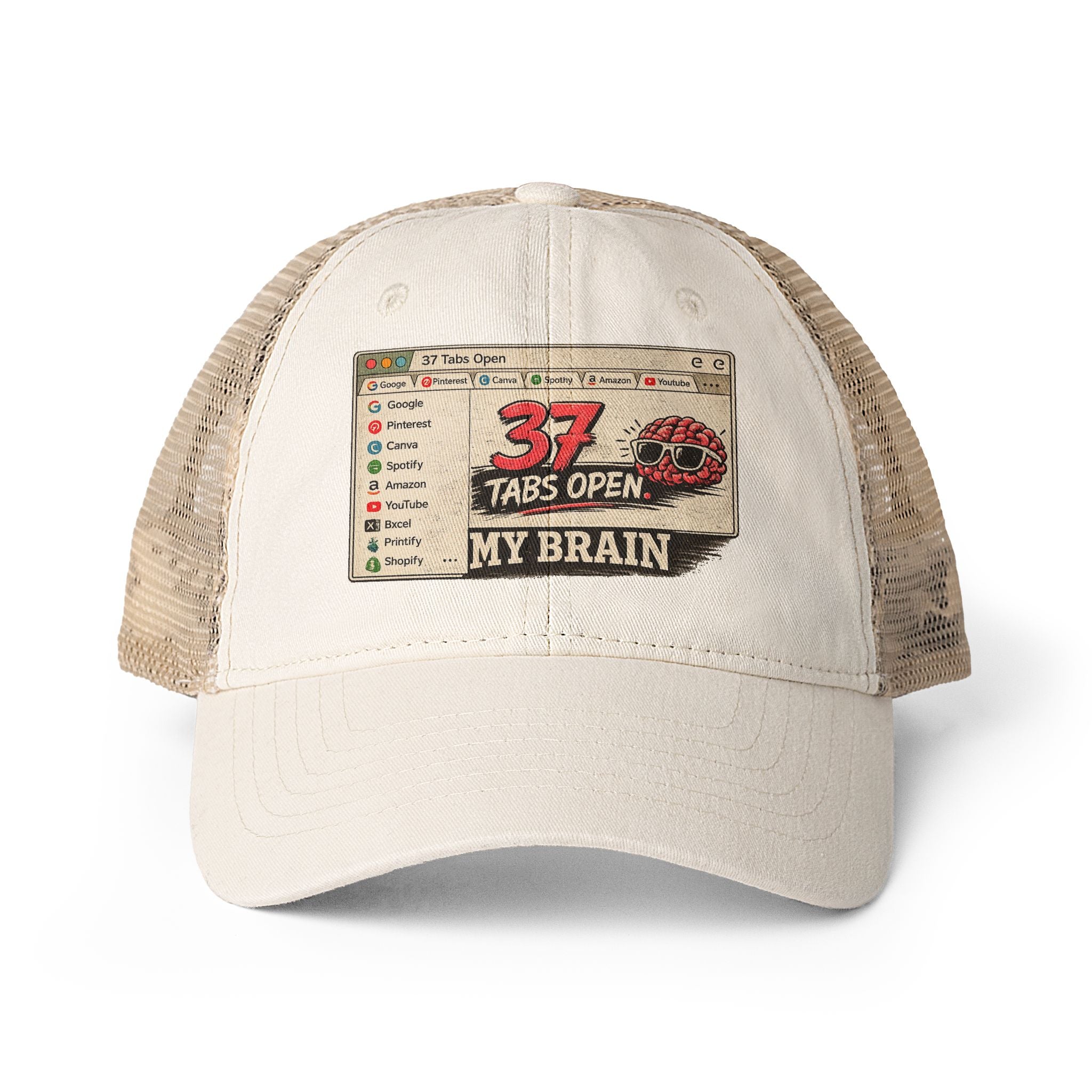 Women's Washed Mesh-Back Cap