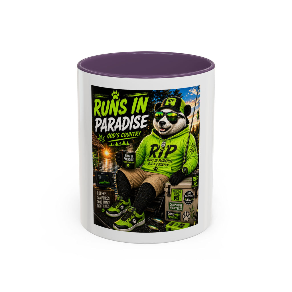 "Runs in Paradise" Coffee Mug — RIP The Panda Bear