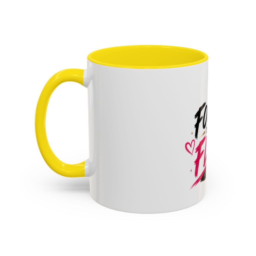 Focus Is My Flex Accent Coffee Mug — Vixen the Foxxy Boss