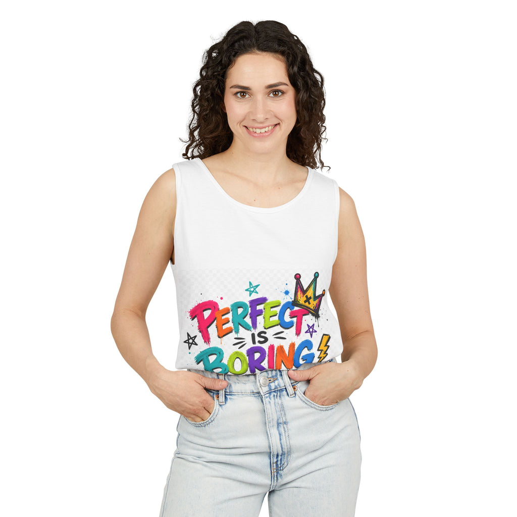 Ziggy the Raccoon-"Perfect Is Boring" Tank Top