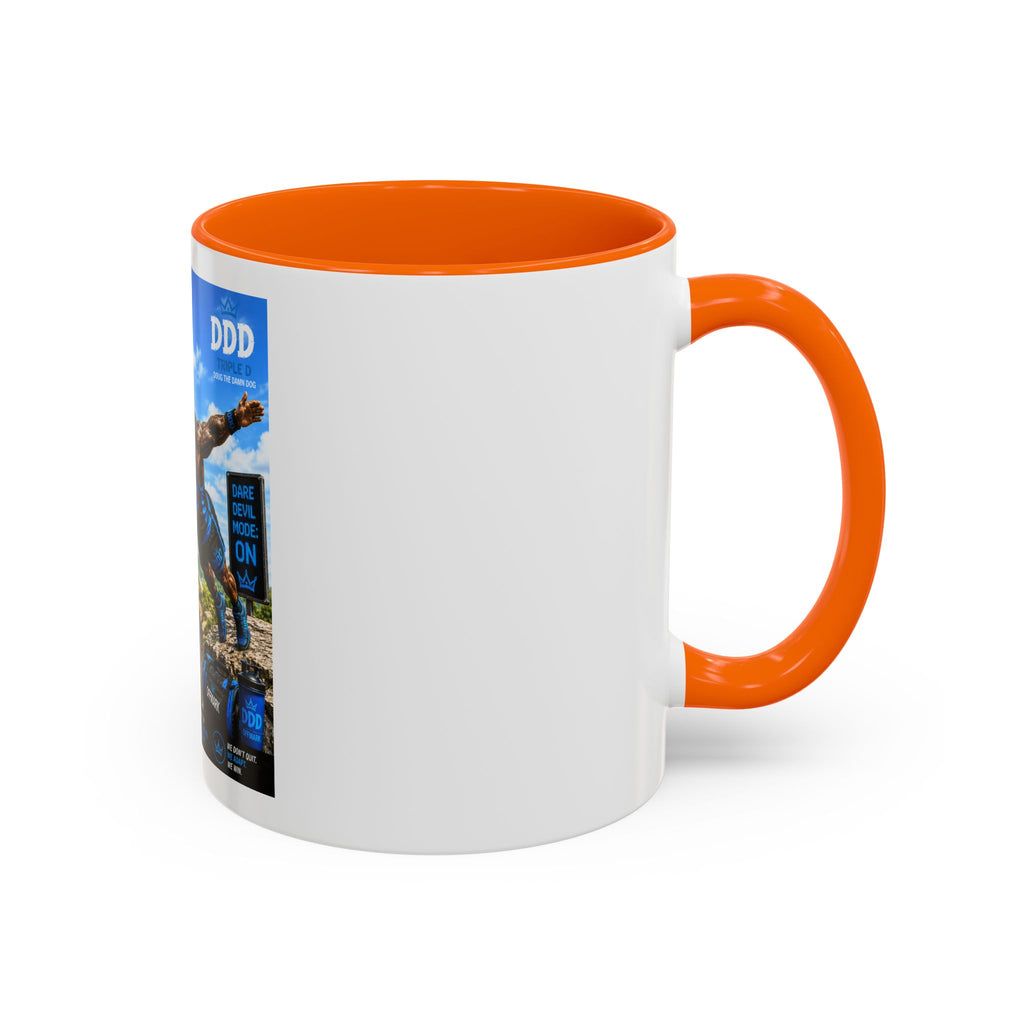 DDD (Doug the Damn Dog) "Running on Protein" Coffee Mug