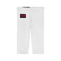 Capri Leggings with Pink Crown Patch — Women's Cropped Activewear