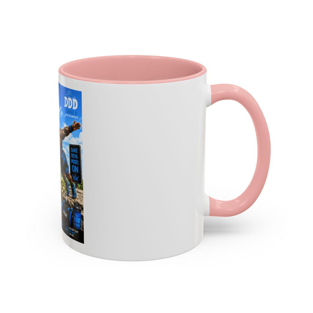 DDD (Doug the Damn Dog) "Running on Protein" Coffee Mug