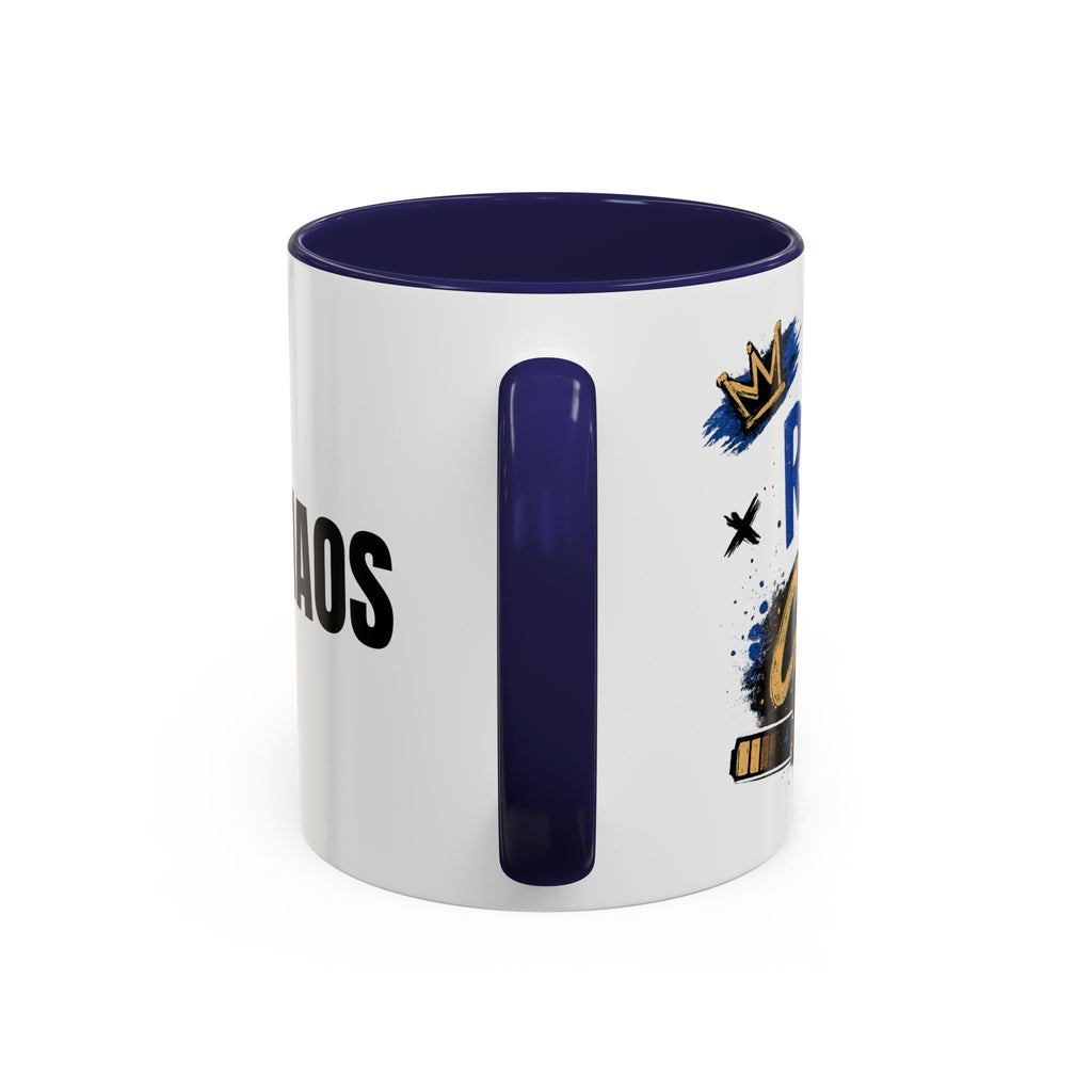 Morning Chaos Coffee Mug — Running on Caffeine & Chaos Accent Mug