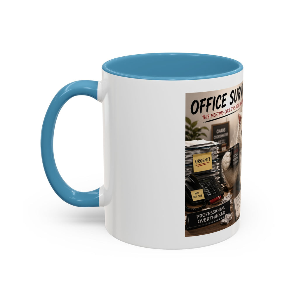 Coffee Mug — "Office Survival" Murphy's Desk Humor Accent Mug (11/15oz)