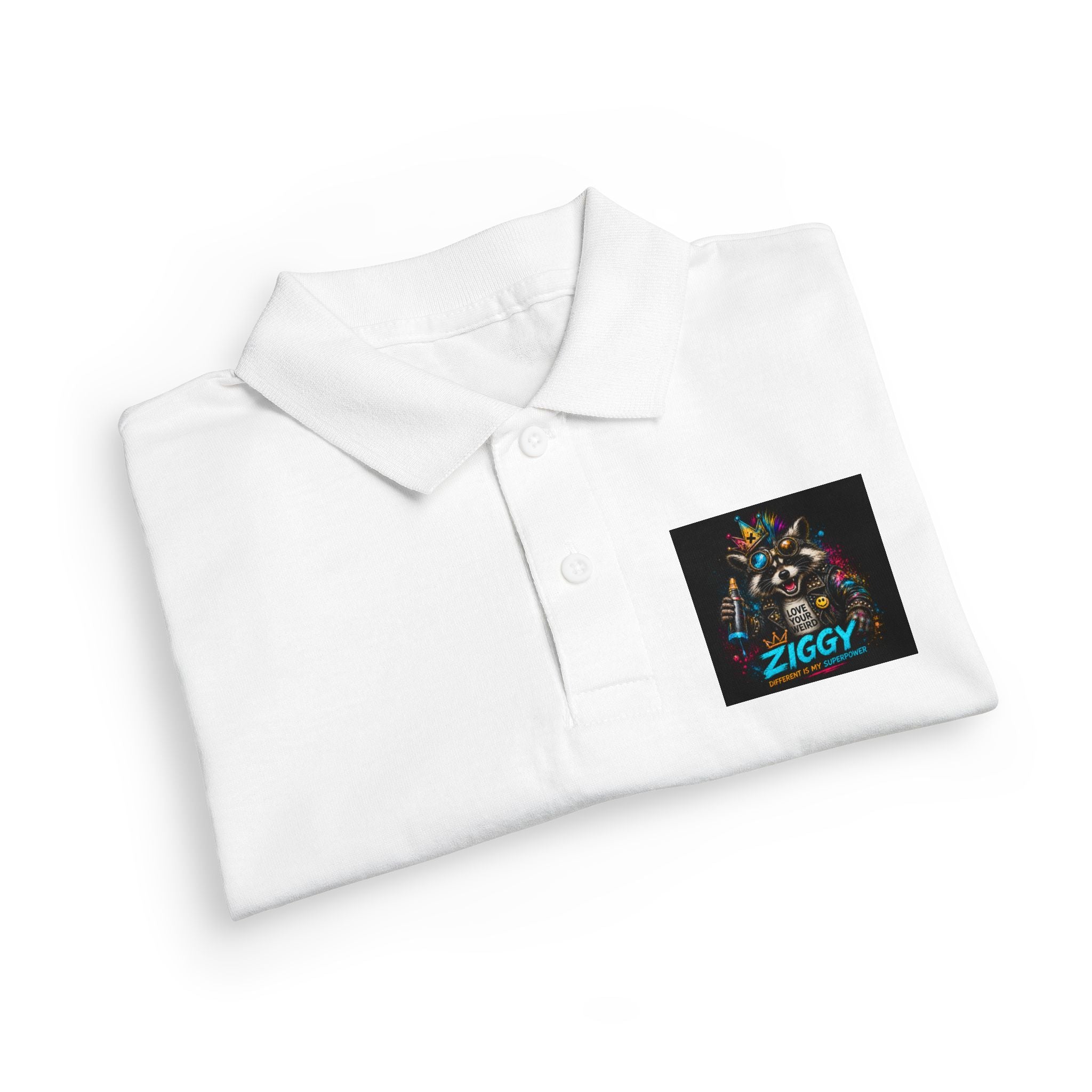 Ziggy the Raccoon-Polo Shirt