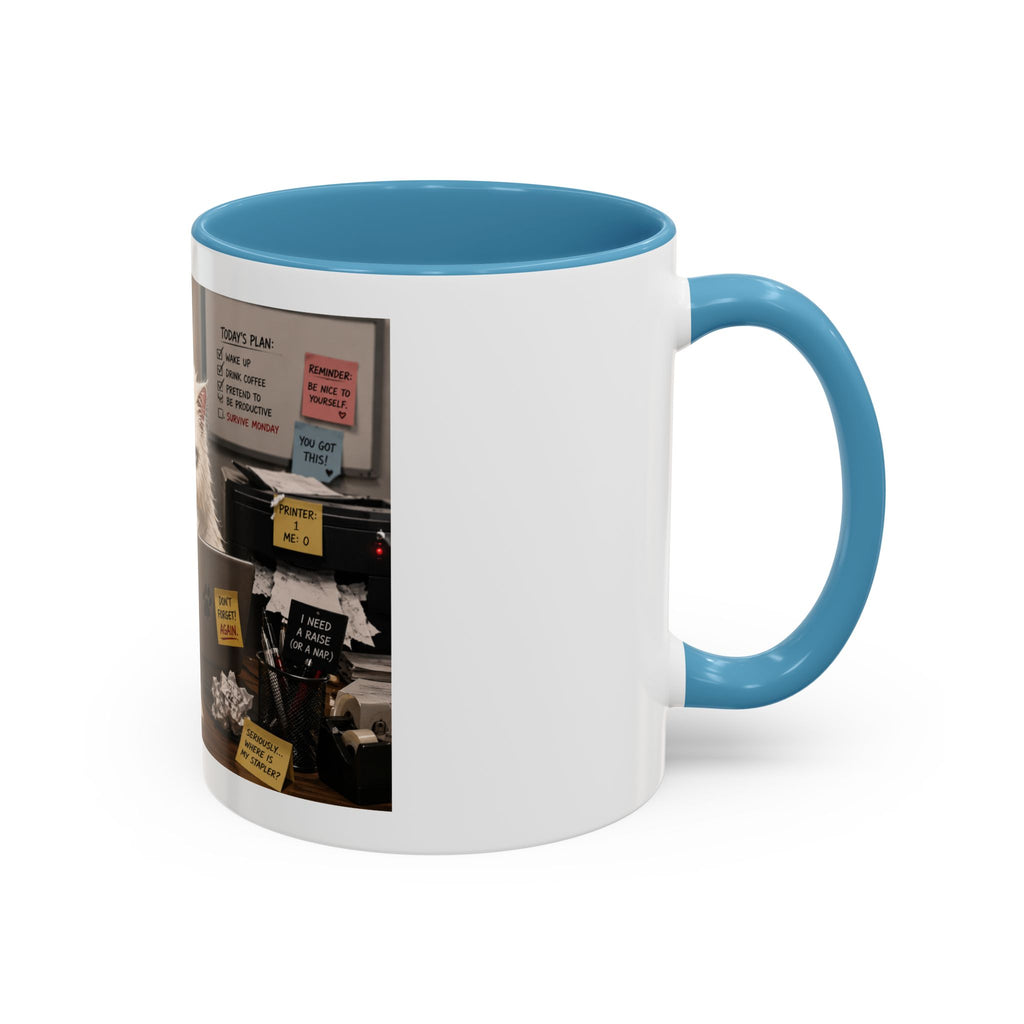 Coffee Mug — "Office Survival" Murphy's Desk Humor Accent Mug (11/15oz)