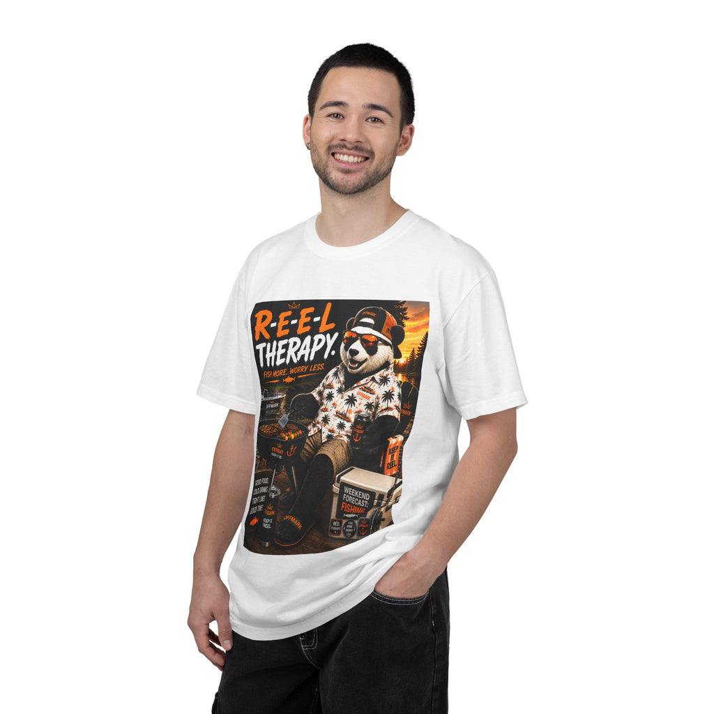 RIP the Panda Bear- "Reel Therapy" Fishing T-Shirt