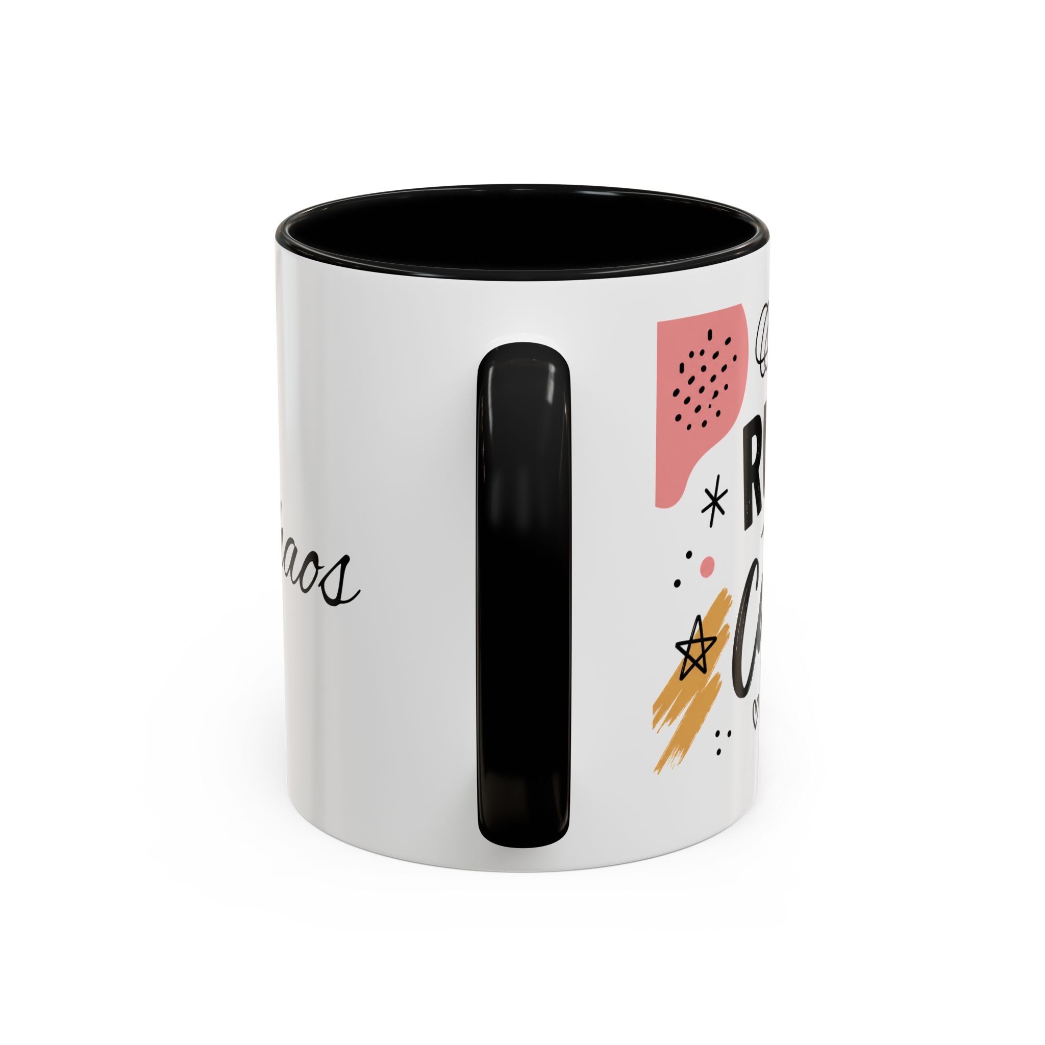 Accent Coffee Mug — Morning Fuel & Chaos Cute Coffee Cup (11/15oz)