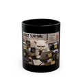 Office Survival Mug — Funny Cat Desk Coffee Cup (11oz, 15oz)