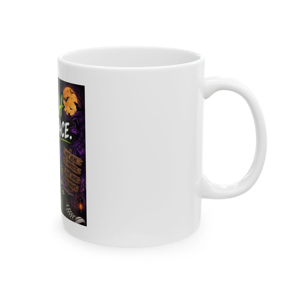 Resting Witch Face Ceramic Mug — Funny Halloween Alien Witch Coffee Cup (11oz/15oz)