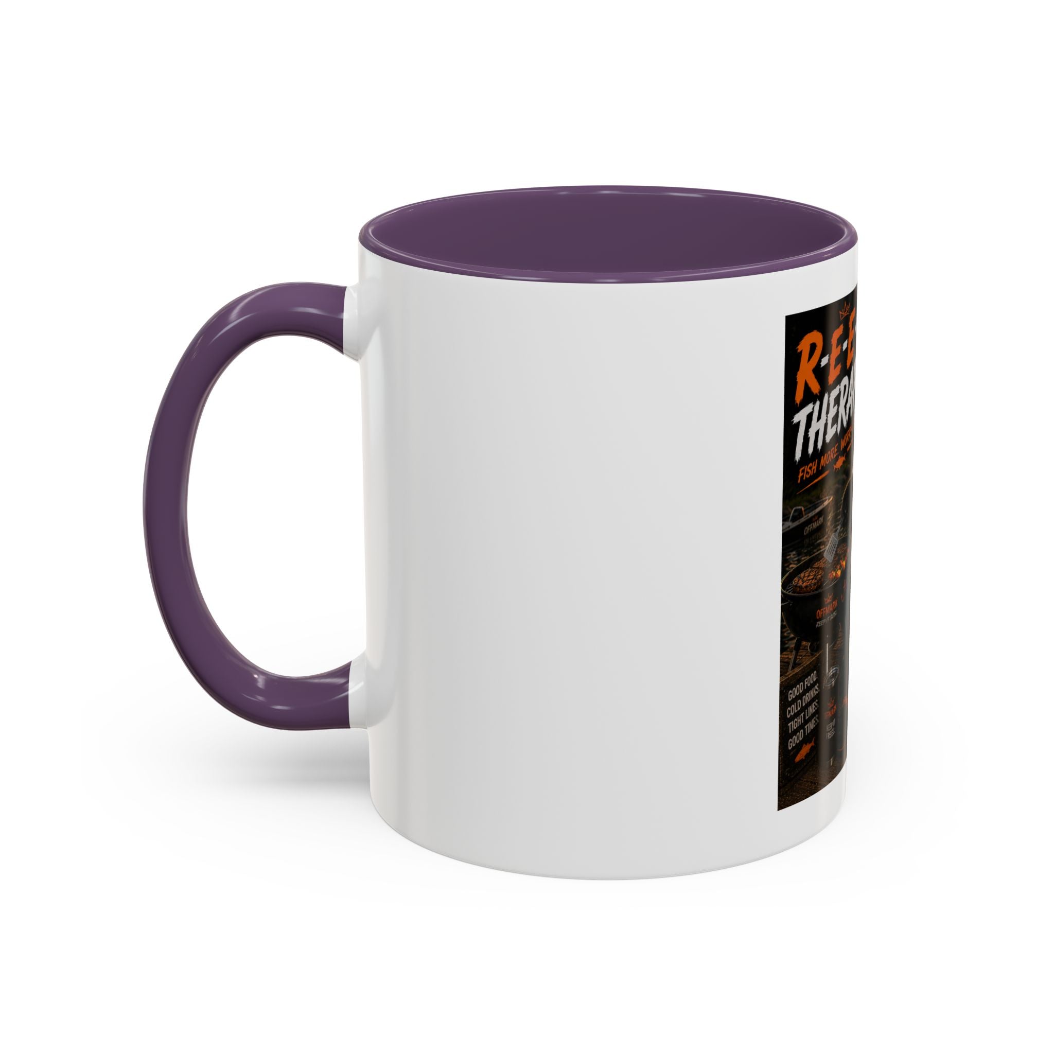 "R-E-E-L Therapy" Fishing RIP the Panda Bear Mug