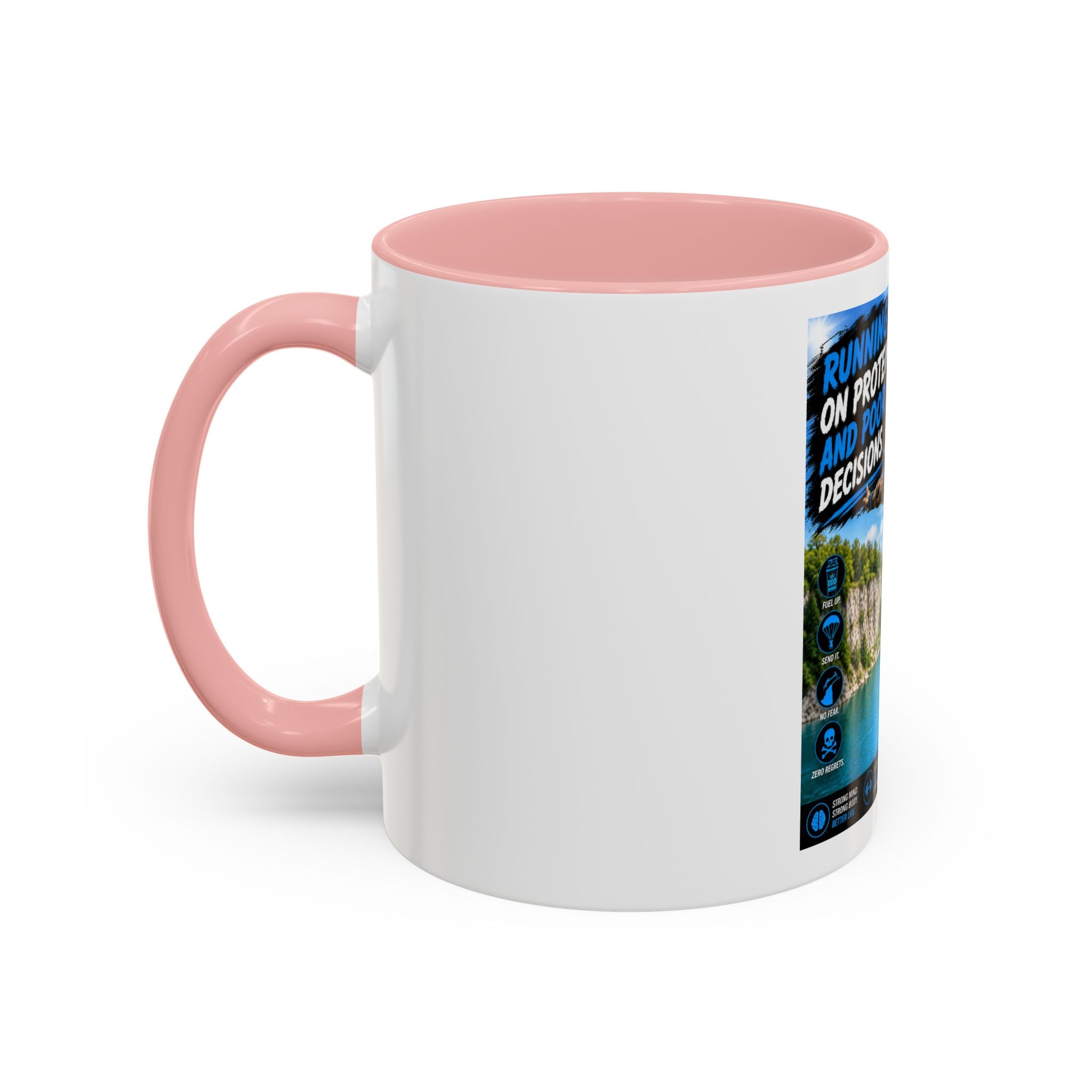 DDD (Doug the Damn Dog) "Running on Protein" Coffee Mug