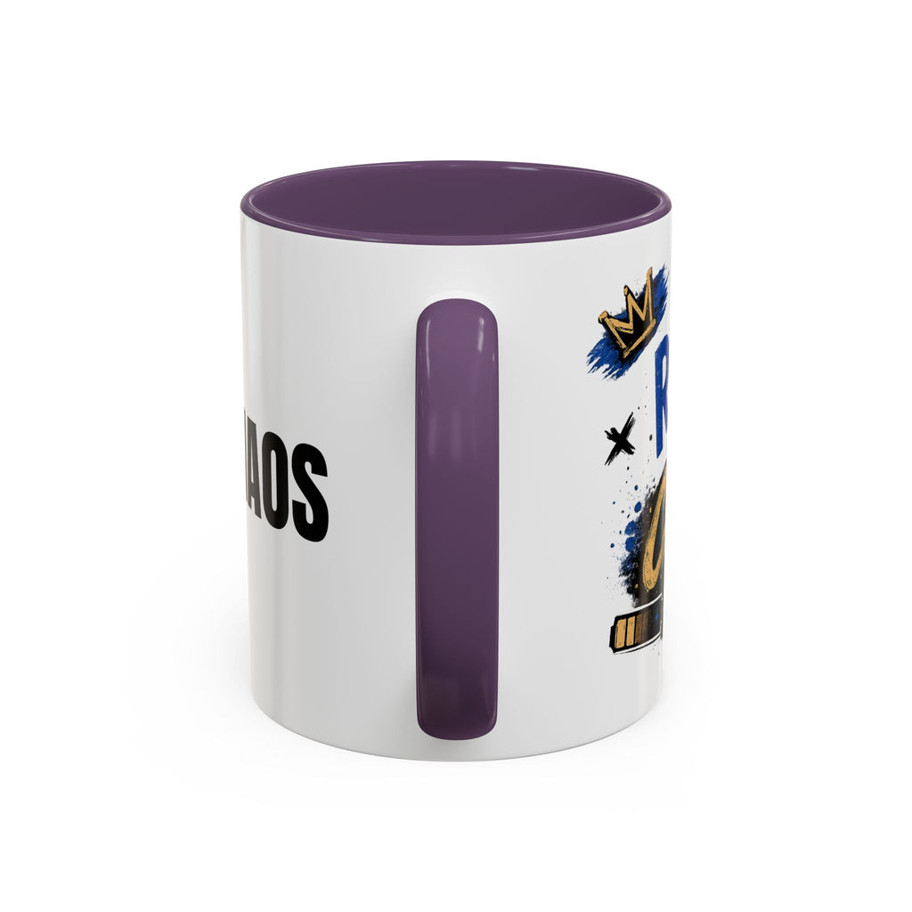 Morning Chaos Coffee Mug — Running on Caffeine & Chaos Accent Mug