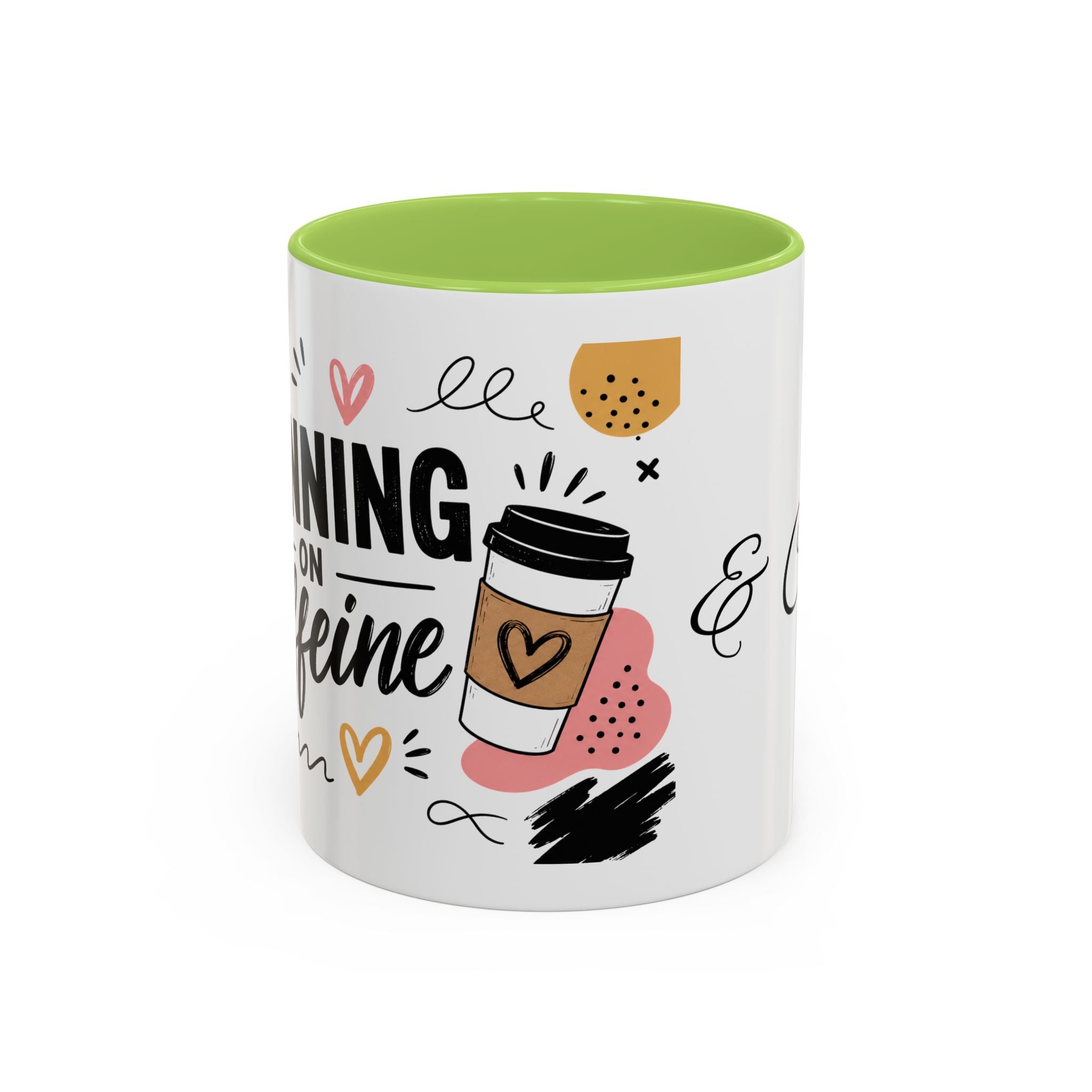 Accent Coffee Mug — Morning Fuel & Chaos Cute Coffee Cup (11/15oz)