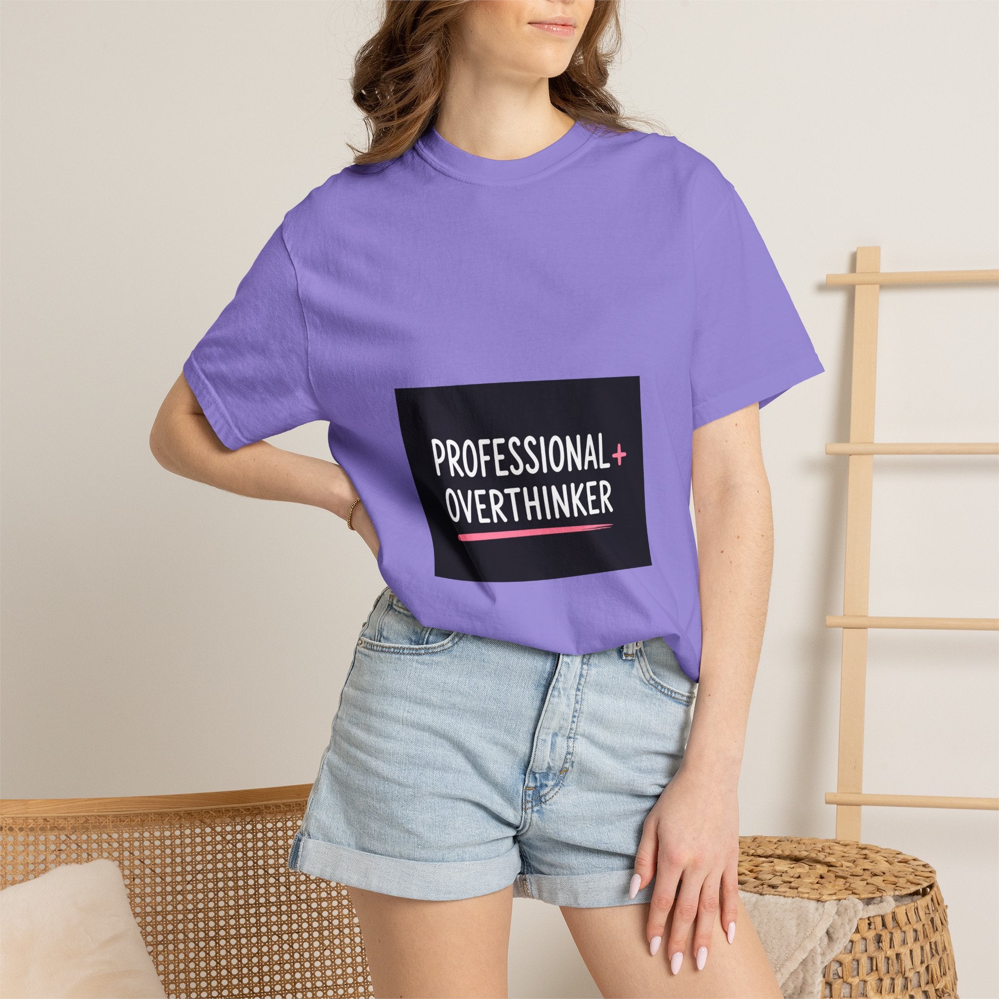 T-Shirt — "Professional Overthinker" Graphic Tee
