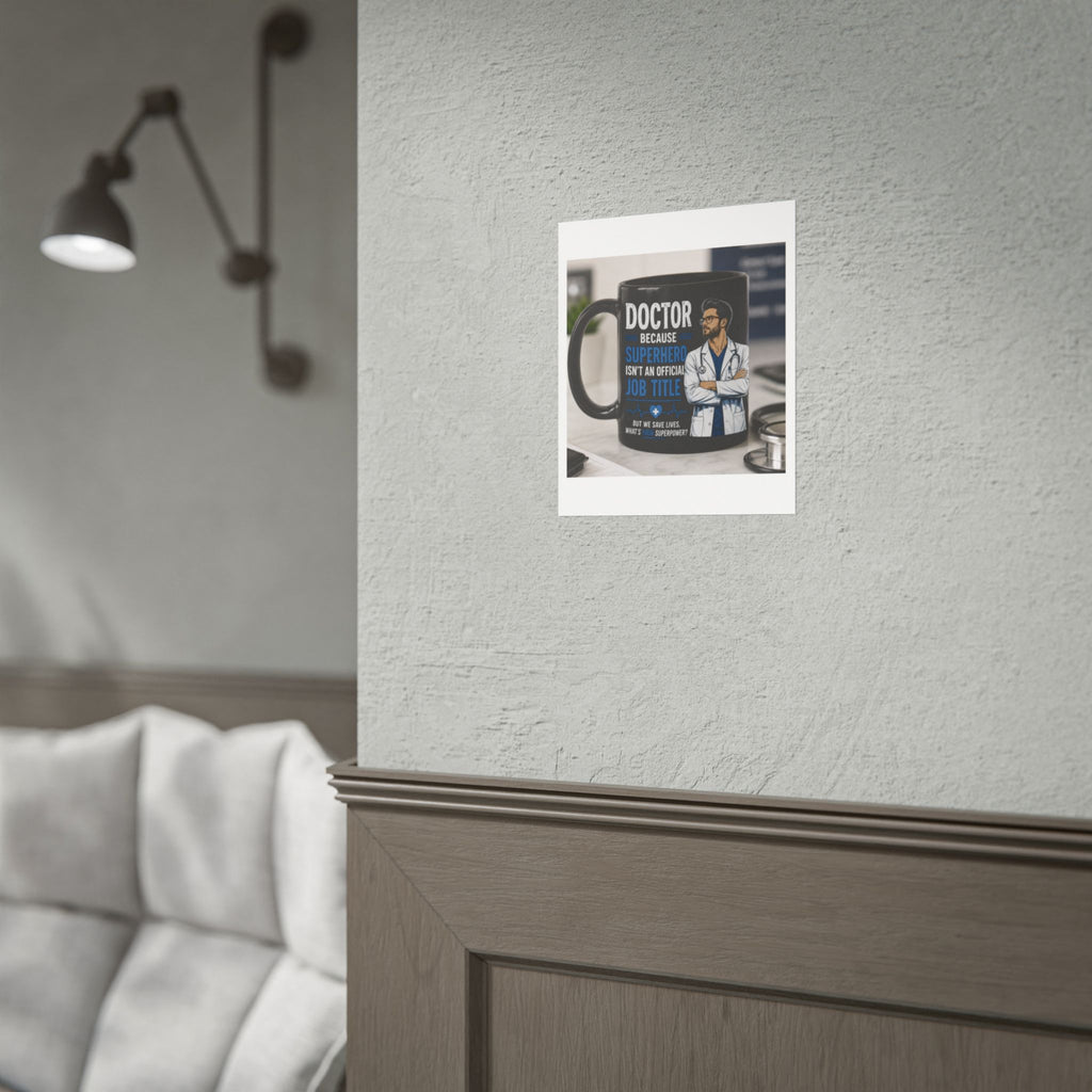 Doctor Superhero Mug Poster