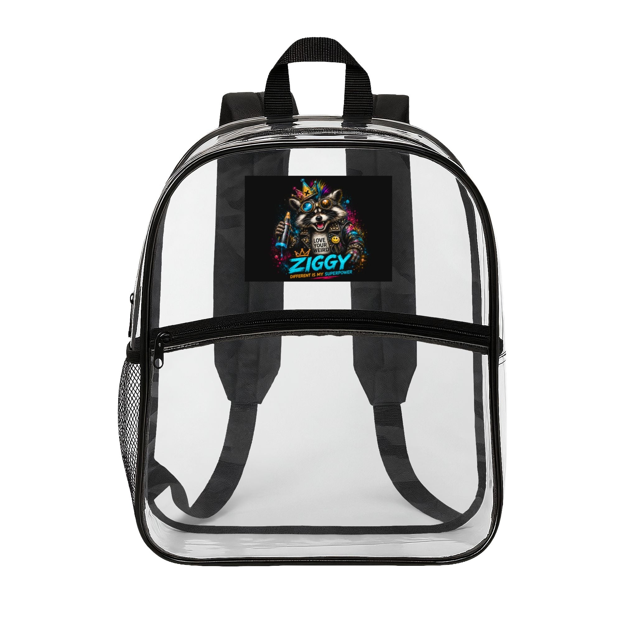 Ziggy Clear Backpack — Clear School Bag