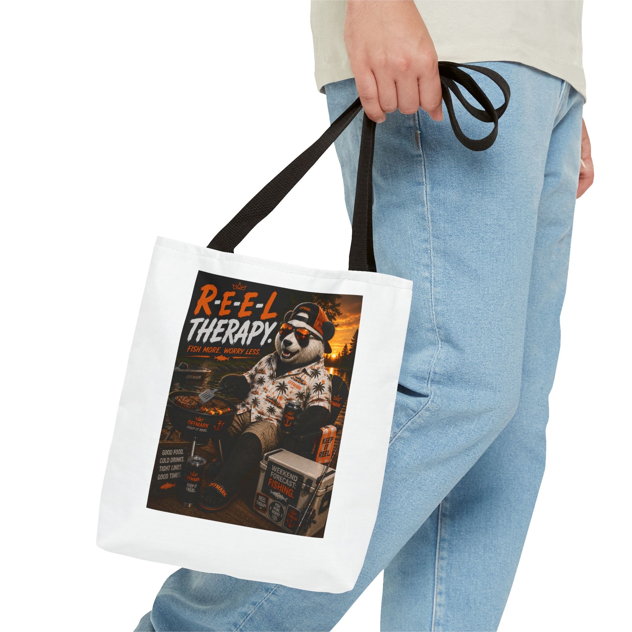 "Reel Therapy" RIP the Panda Bear Tote