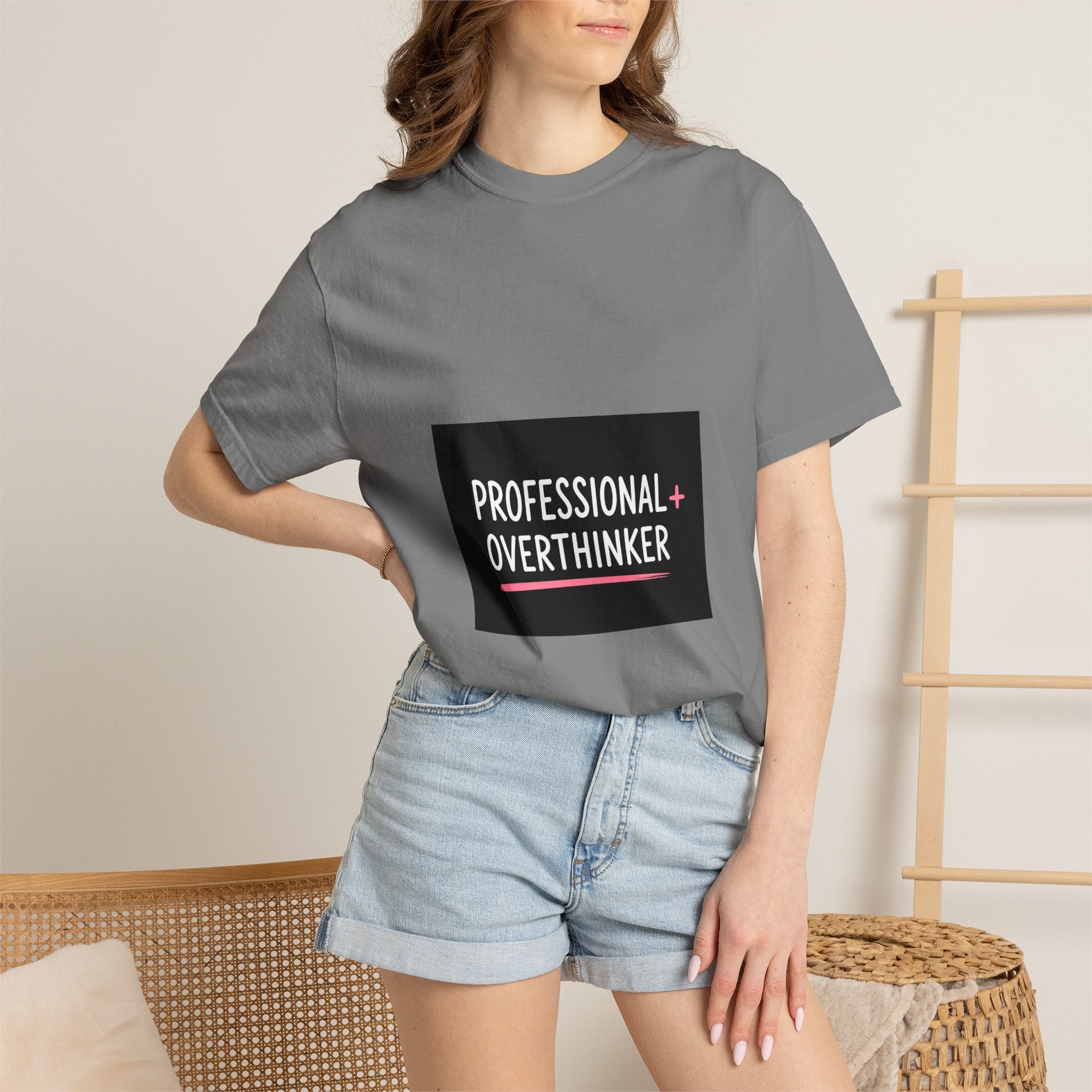 T-Shirt — "Professional Overthinker" Graphic Tee