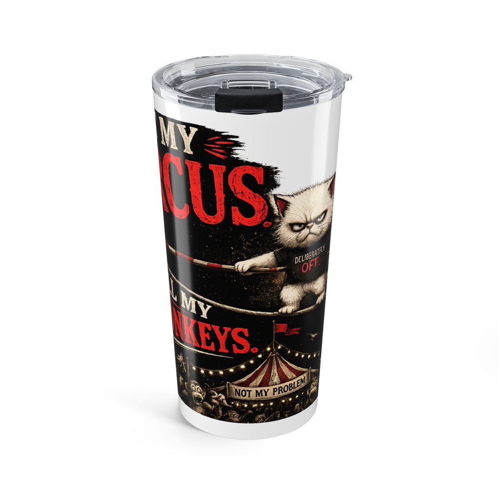 Murphy the Cat 'Not My Circus, Not My Monkeys' Insulated Travel Cup