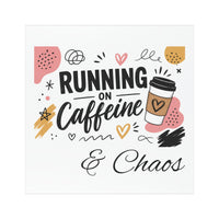 Offmark Originals "Running on Caffeine & Chaos" Car Magnet