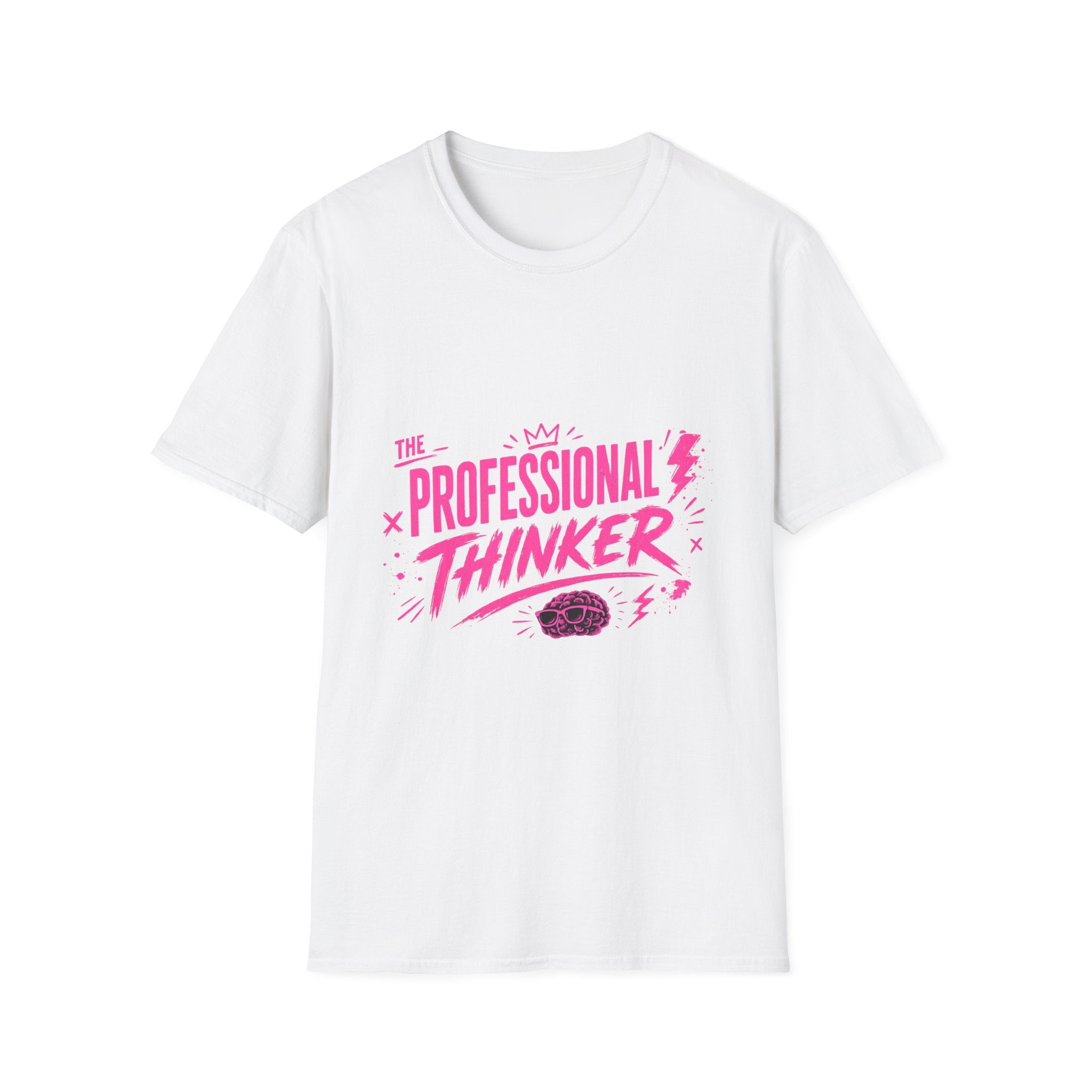 T-Shirt — “The Professional Thinker” Graphic Tee (Pink)