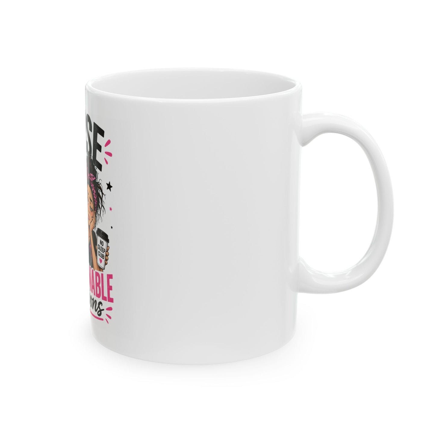 Inspirational Nurse Coffee Mug — "Nurse: Fearless, Caring, Unstoppable" Ceramic 11oz/15oz