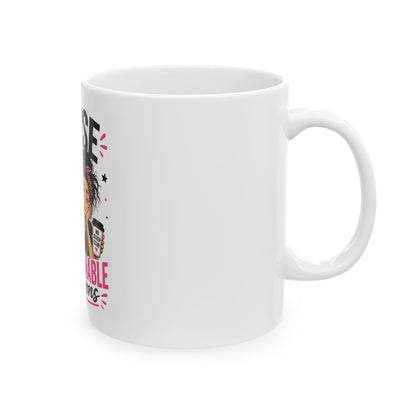 Inspirational Nurse Coffee Mug — "Nurse: Fearless, Caring, Unstoppable" Ceramic 11oz/15oz