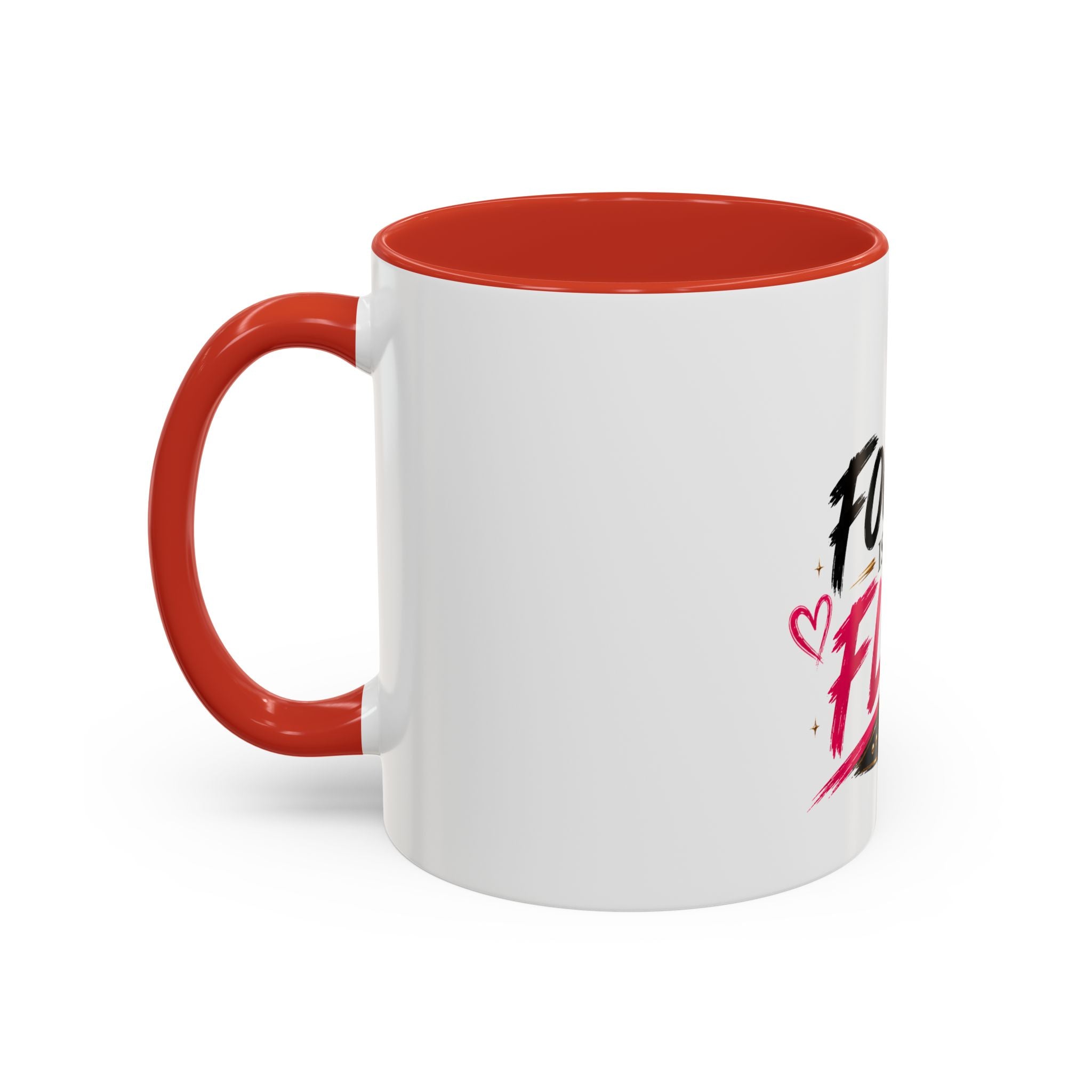 Focus Is My Flex Accent Coffee Mug — Vixen the Foxxy Boss