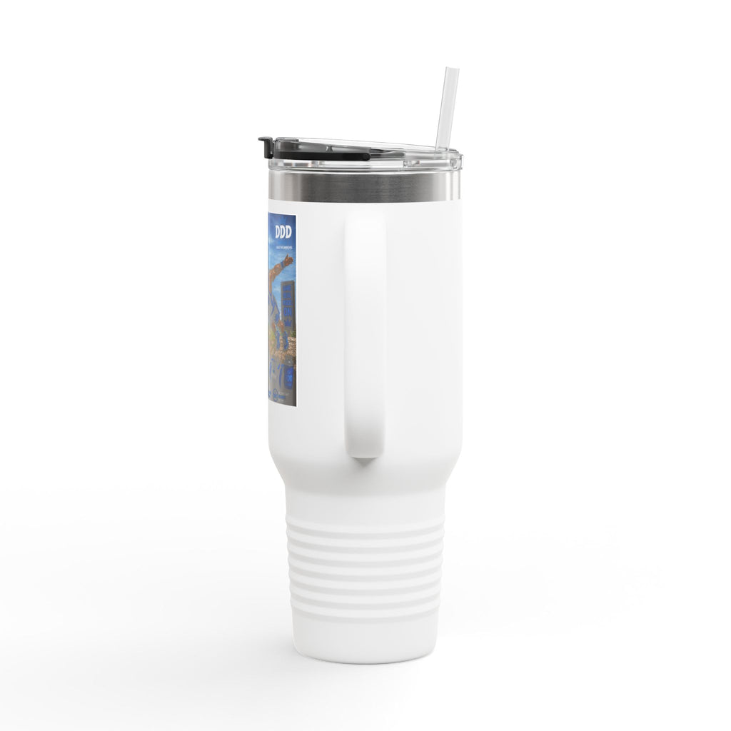 'Running on Protein and Poor Decisions' 40oz Insulated Travel Mug-DDD