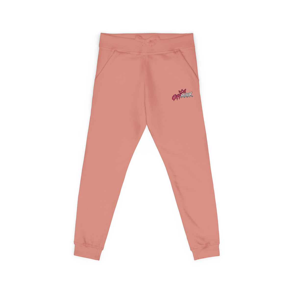 Embroidered Floral Lounge Sweatpants — Pink logo Cozy Joggers