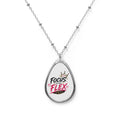 "Focus Is My Flex" Teardrop Pendant; Vixen the Foxxy Boss