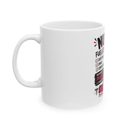 Nurse Life Ceramic Mug — "No Sleep Club" Black Nurse Gift (11oz & 15oz)