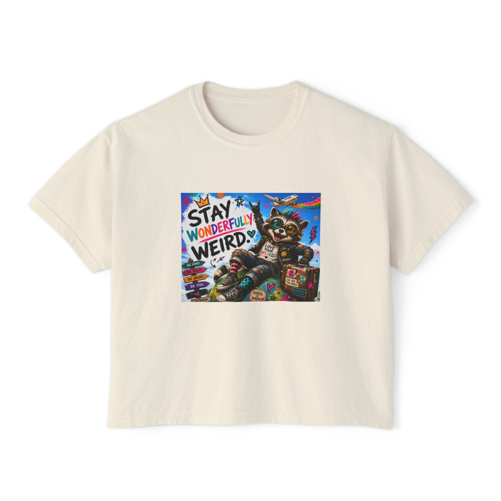 Stay Wonderfully Weird Tee — Ziggy the Raccoon