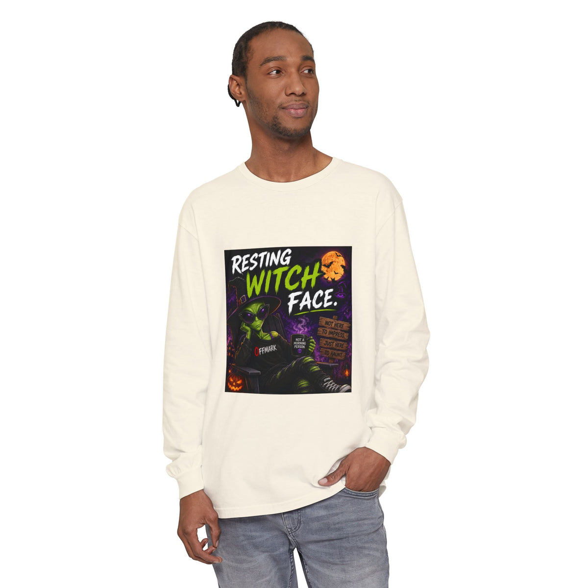Unisex Garment-dyed Long Sleeve T-Shirt