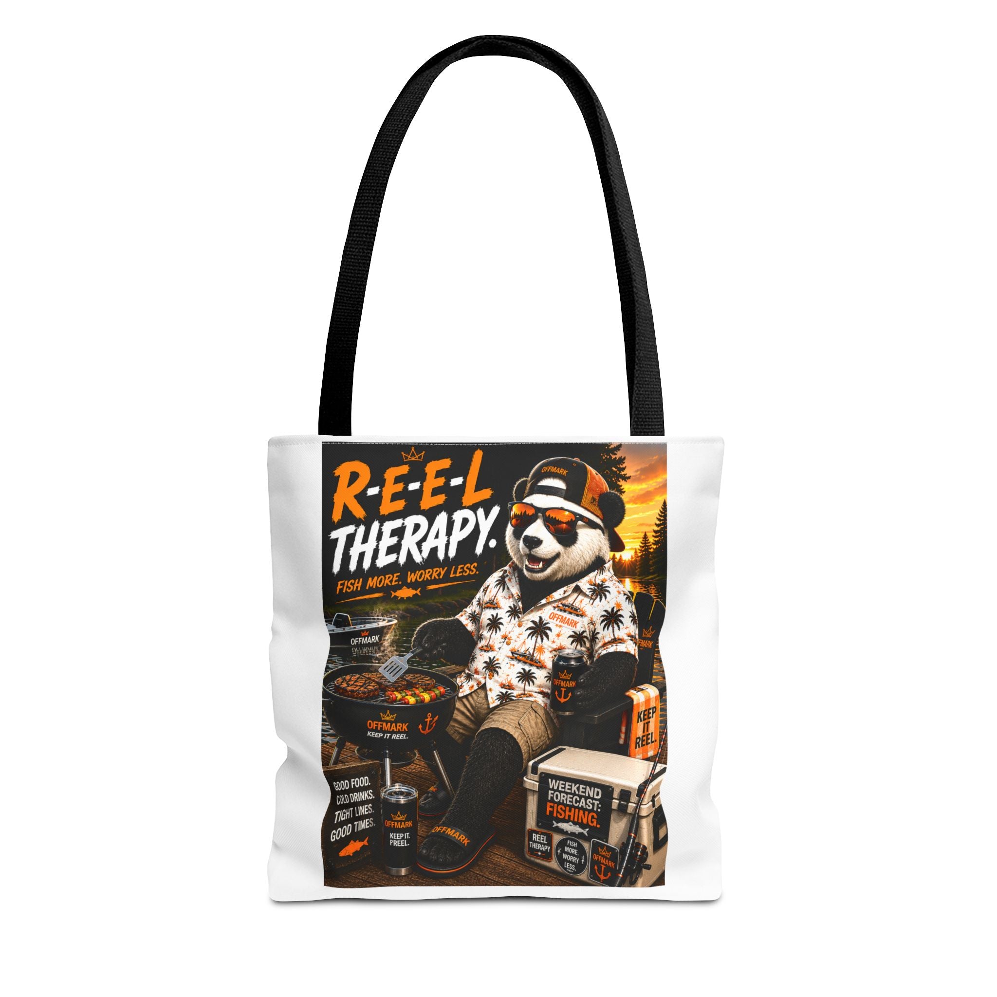 "Reel Therapy" Tote-RIP (Runs in Paradise) Panda Bear