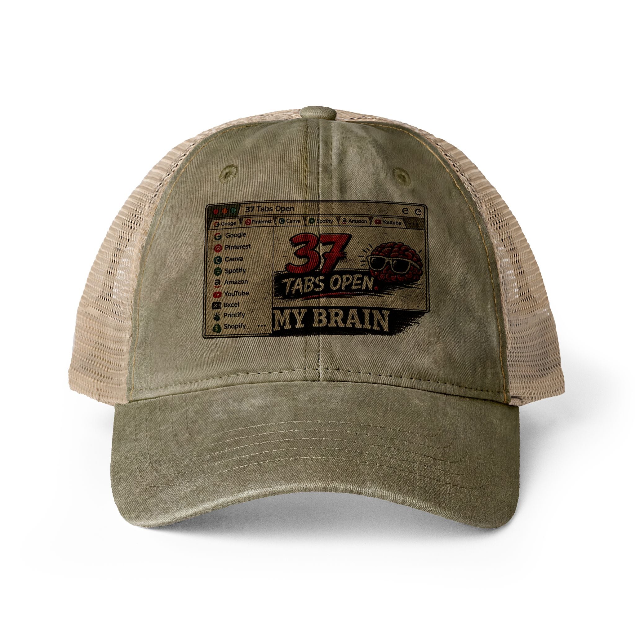 Women's Washed Mesh-Back Cap