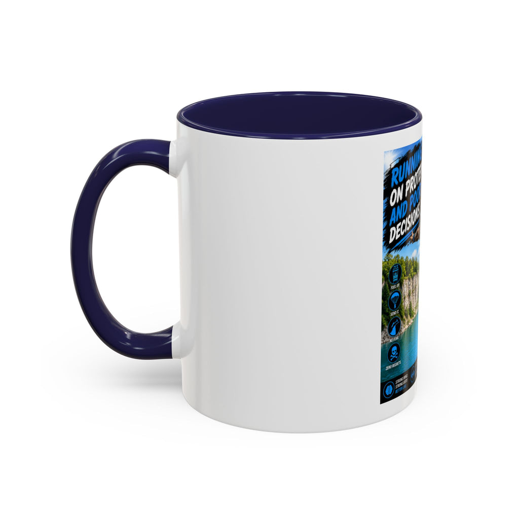 DDD (Doug the Damn Dog) "Running on Protein" Coffee Mug