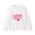 Crewneck Sweatshirt — "The Professional Thinker" Pink Graphic