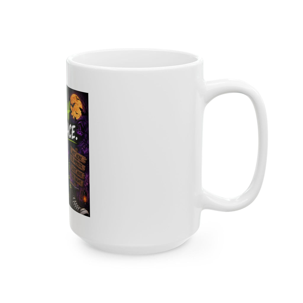 Resting Witch Face Ceramic Mug — Funny Halloween Alien Witch Coffee Cup (11oz/15oz)