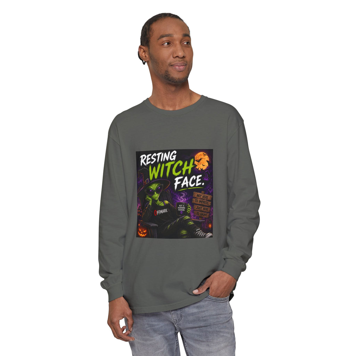 Unisex Garment-dyed Long Sleeve T-Shirt